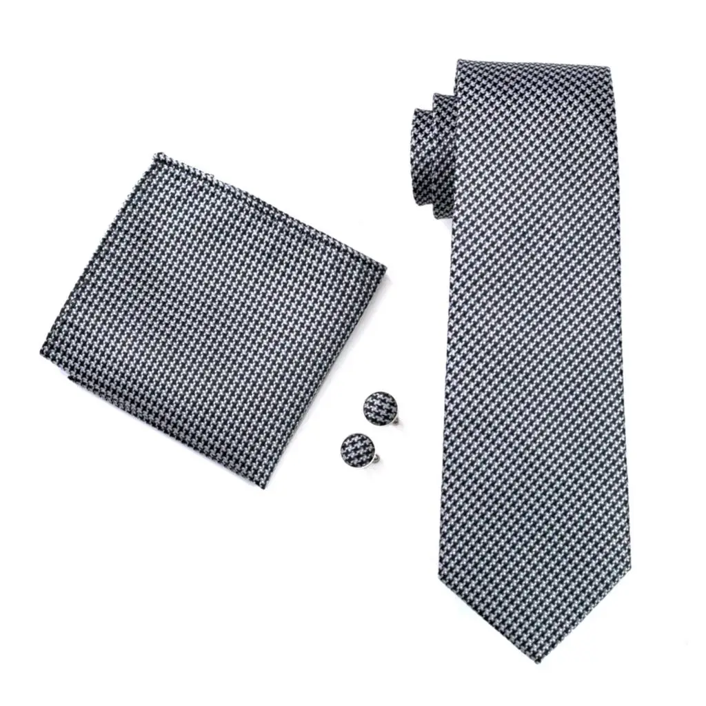 FA 982 мужские галстуки Barry.wang черные новинка 100% шелк жаккардовый галстук Hanky