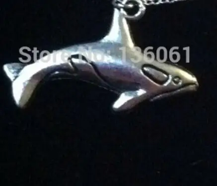 Винтажные серебряные подвески в виде Кита убийцы океана ювелирные изделия для