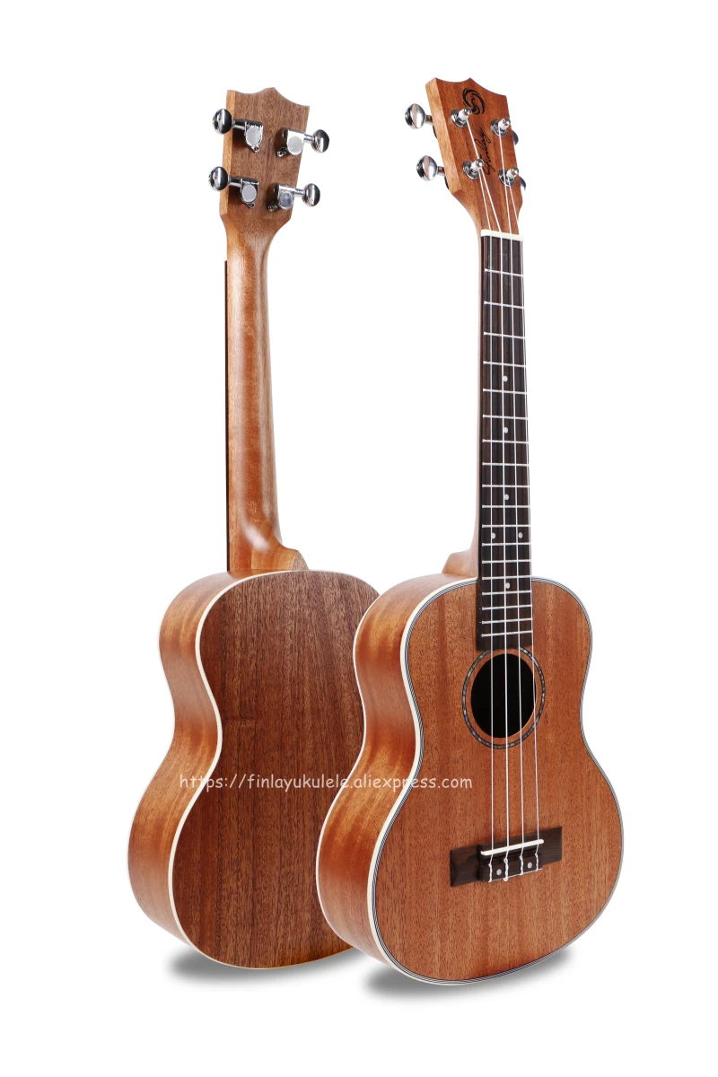 Finlay 2" Акустический тенор инструмент укулеле с полным Mahogany Top/Body, 26 ukelele с nylong мешок+ струны, FU-QTT