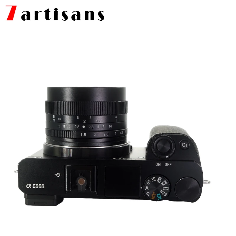 Объектив 7 artisans 50 мм F1.8 с большой диафрагмой ручной фиксированный фокус для