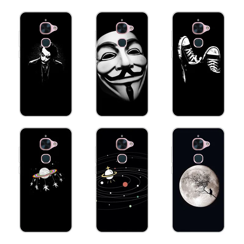 letv leeco le s3 Case Silicon Black graffiti Painting Soft TPU Back Cover for x626 x620 x522 Protect Phone case |