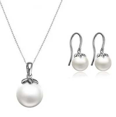 Комплект из жемчуга и подвески с жемчугом 18 К | Украшения аксессуары