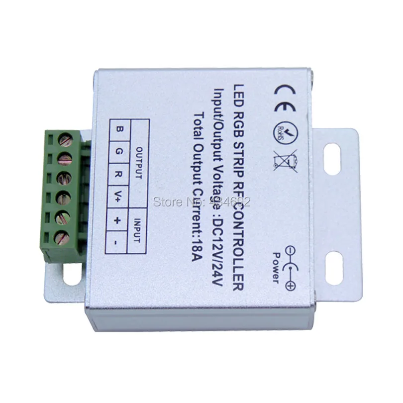 Двойные режимы RF RGB LED контроллер с прессом и сенсорной панелью дистанционного