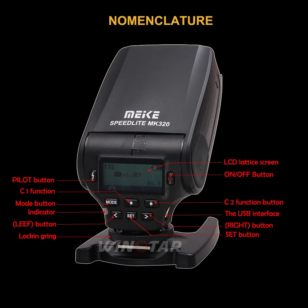 MEIKE MK320 Мини Вспышка TTL вспышка Speedlite для Panasonic Lumix DMC GF7 GM5 GH4 GM1 GX7 G6 GF6 GH3 G5 GF5 GX1 GF3