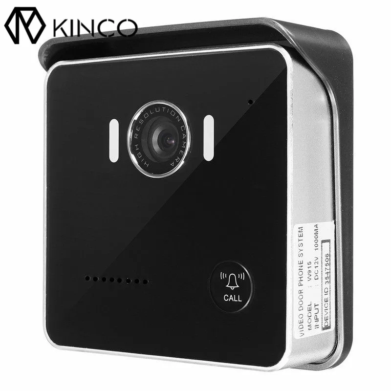 Black US/EU/AU DC 12V 1A Waterproof P2P WIFI Remote Control Mobile Detection IR Night Vision Monitor Smart Door Bell for Phone |