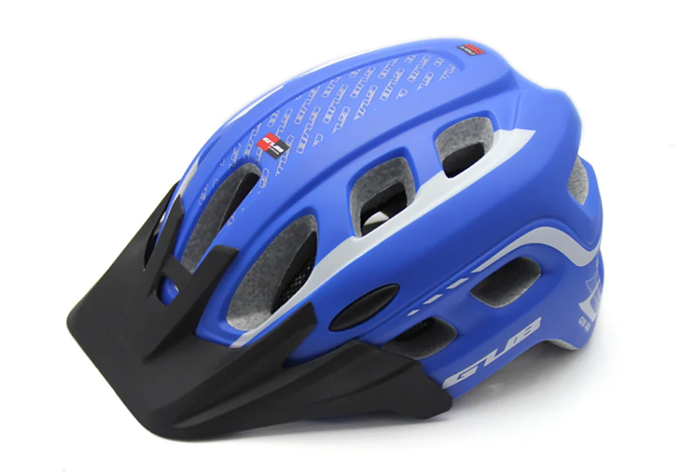GUB xx6 Ciclismo Сверхлегкий Велоспорт MTB горной дороге Велосипедный Спорт велосипед шлем Для женщин Для мужчин интегрально-Формованный козырек EPS+ PC 19 вентиляционных отверстий - Цвет: Blue