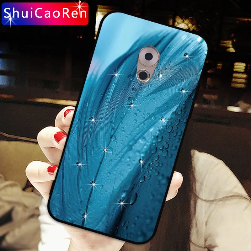 Роскошный силиконовый чехол s для Meizu Pro 6 Pro6 блестящий с бриллиантами задняя