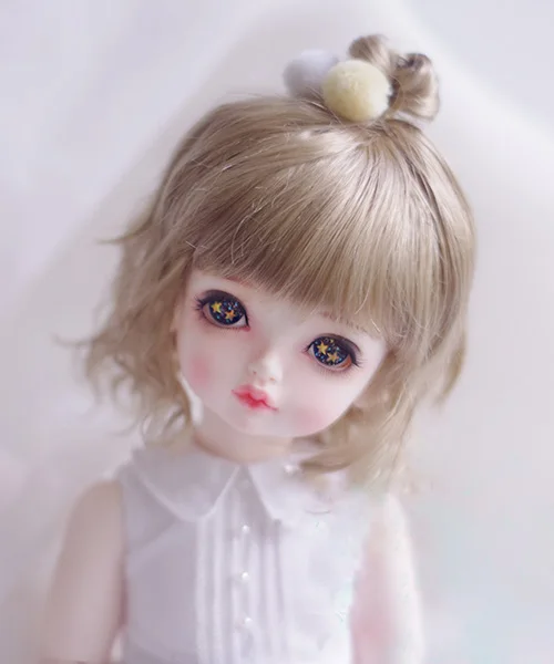 Парики для куклы BJD имитация молочного чайного коричневого мохера шарнирных