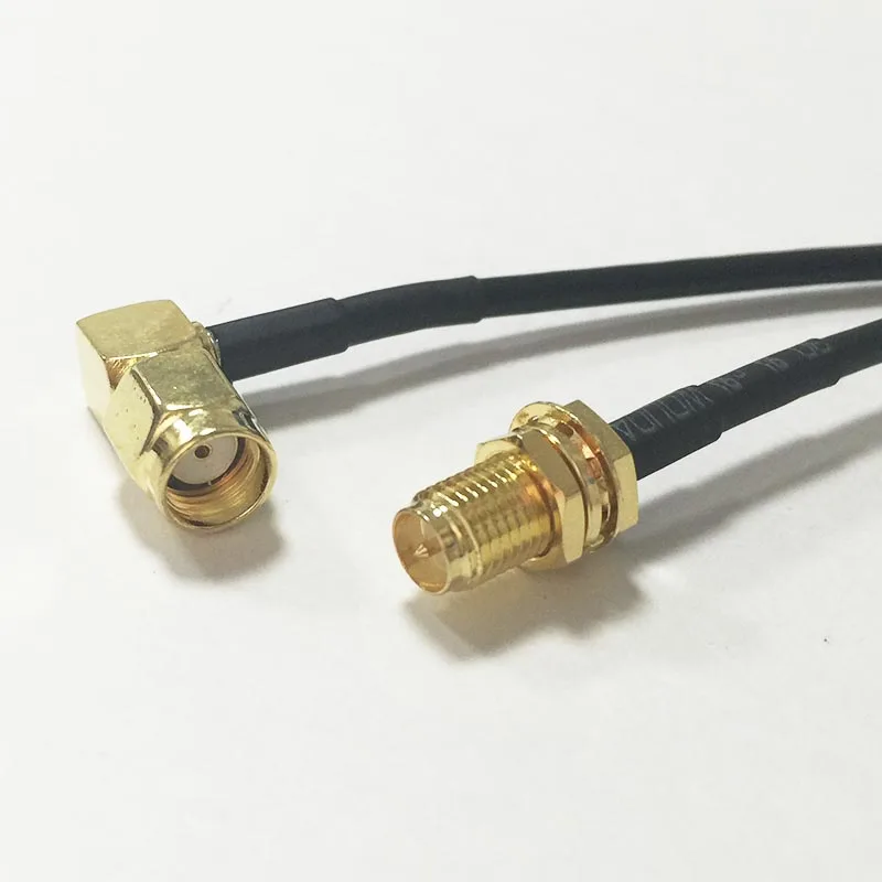 Wifi антенный кабель RP SMA Гнездовой переключатель обратный Мужской правый угол Pigtail