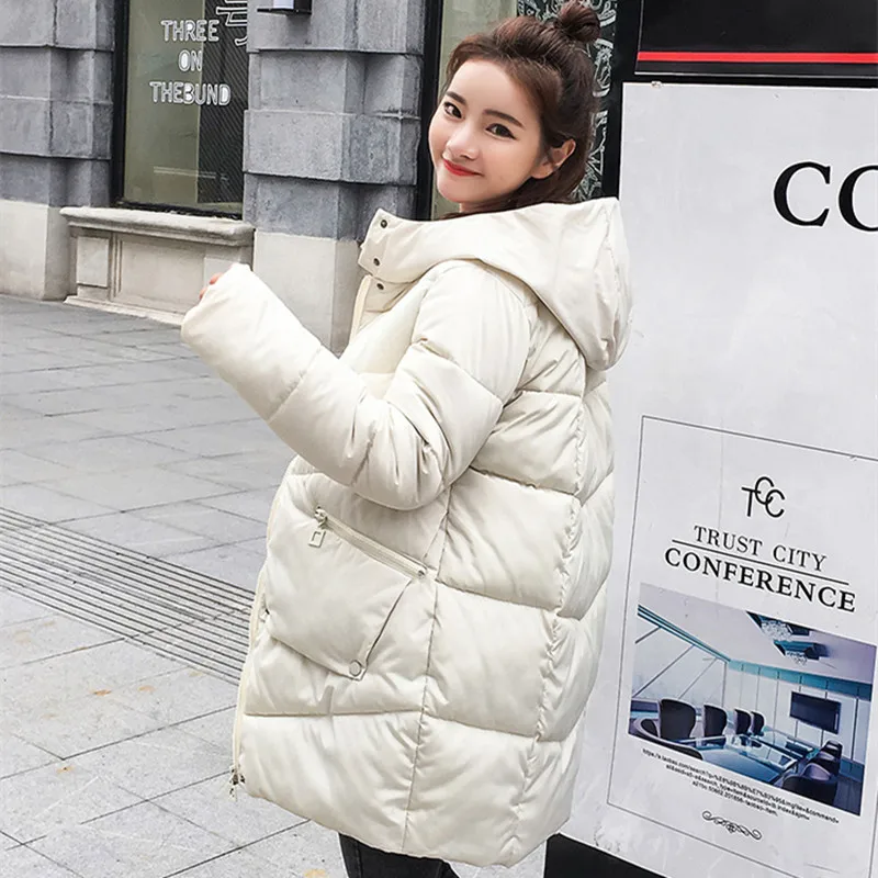 2019 Горячая Распродажа женская зимняя куртка с капюшоном верхняя одежда хлопок