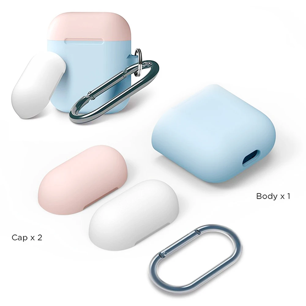 ТПУ силиконовый Bluetooth беспроводной чехол для наушников Airpods защитный Аксессуары