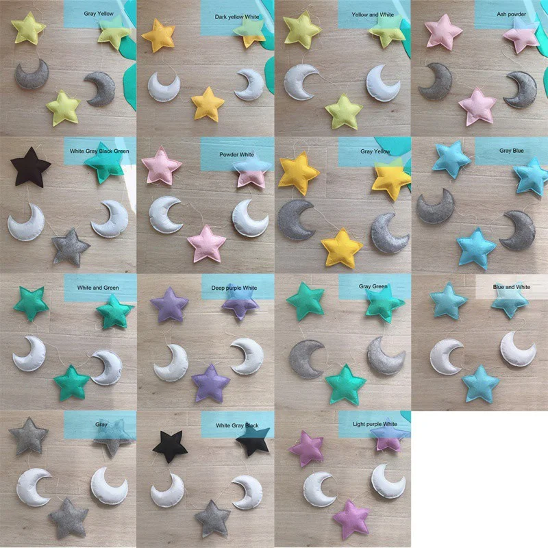 Скандинавский войлок ткань гирлянда со звездами вечерние баннеры палатка