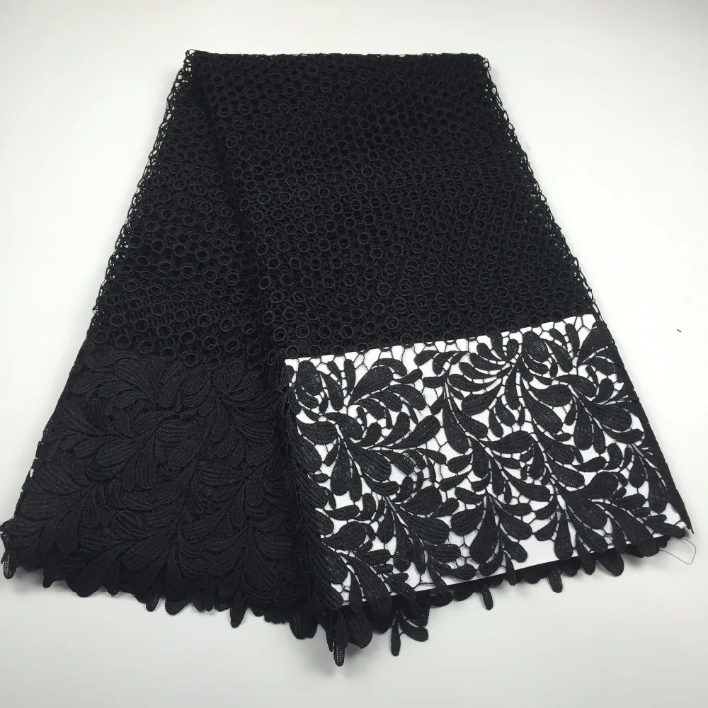 Новейший дизайн Королевский синий цветной гипюр кружевной ткани 5 ярдов/лот