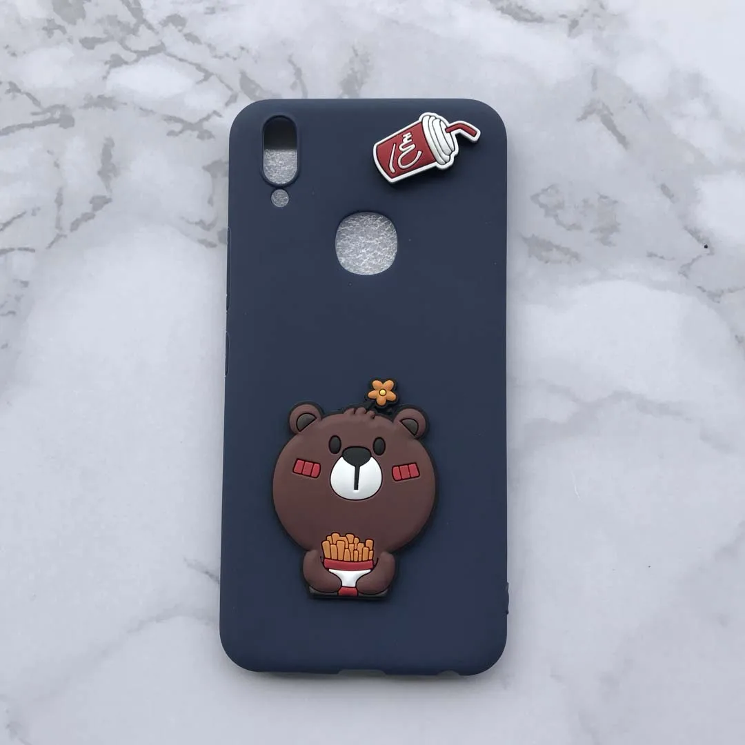 Candy Color Case with 3D Cola bear Patch For OPPO F1s F5 A3 A1 A33 A35 A37 A39 A53 A57 A73 A75 A77 A79 A83 Silicon Cover |