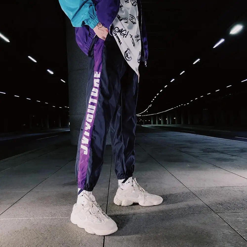 Мужские спортивные штаны с полосками по бокам повседневные Модные уличные