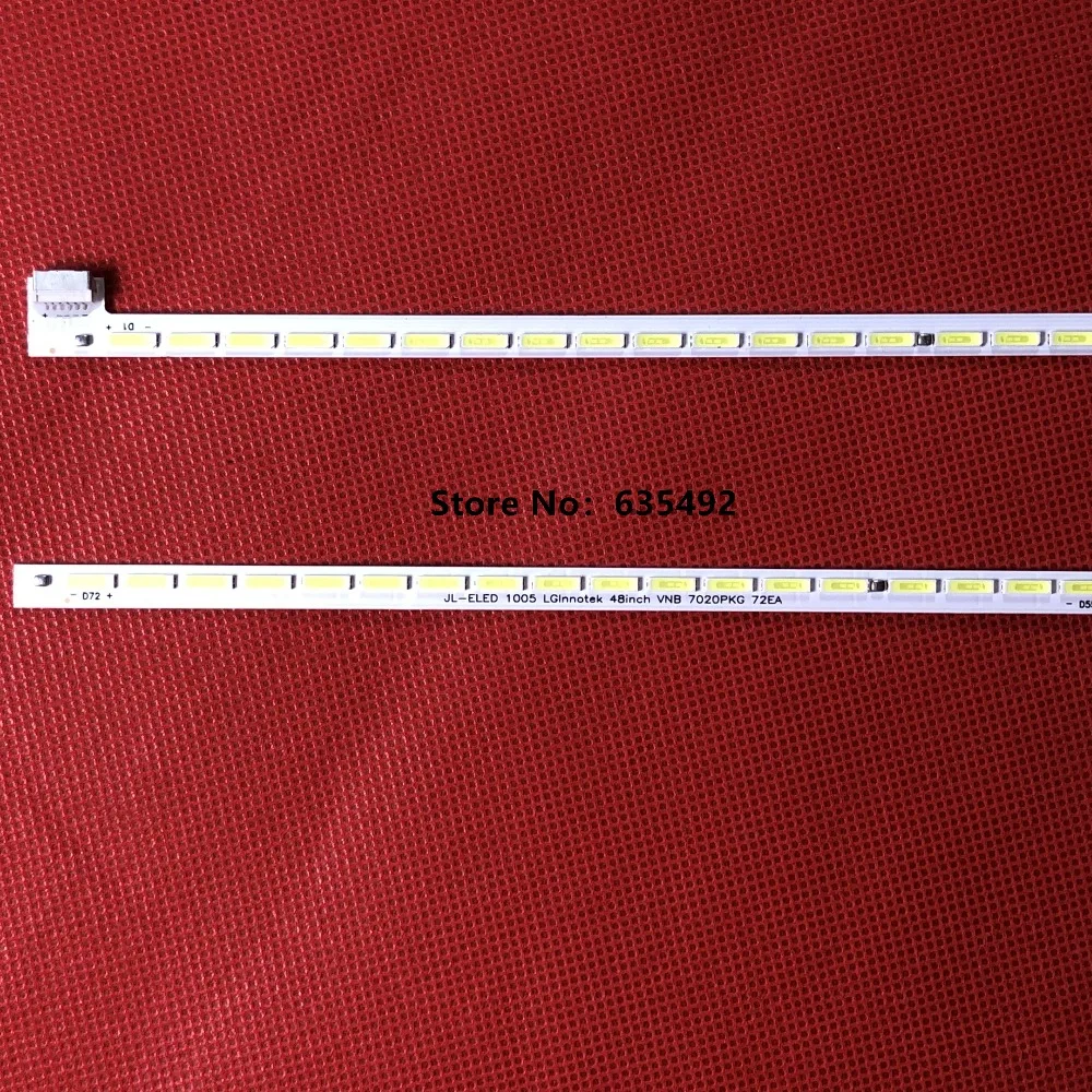 606mm LED Strip 72 Lamp For LG lnnotek 48&quotTV 48inch VNB 7020PKG 72EA REV0.2 VESTEL VES480UNVS-M01 VES480UNVS-3D-M01 TX-48C300B |