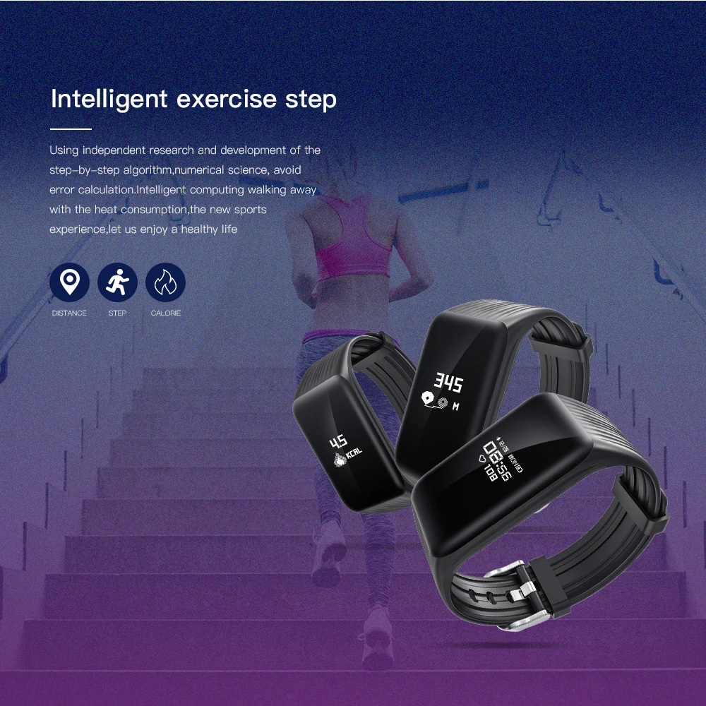 Espanson K1 смарт браслет сердечного ритма Спорт трекер Bluetooth 4 0 банда