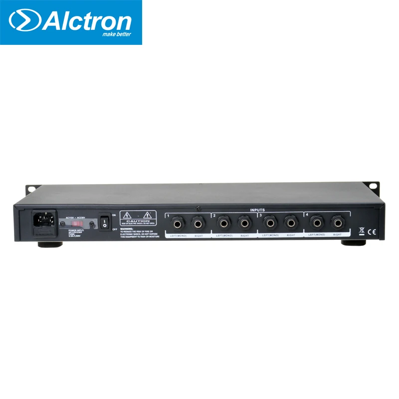 Alctron H4 Профессиональный высокомощный 4 канальный усилитель для наушников и