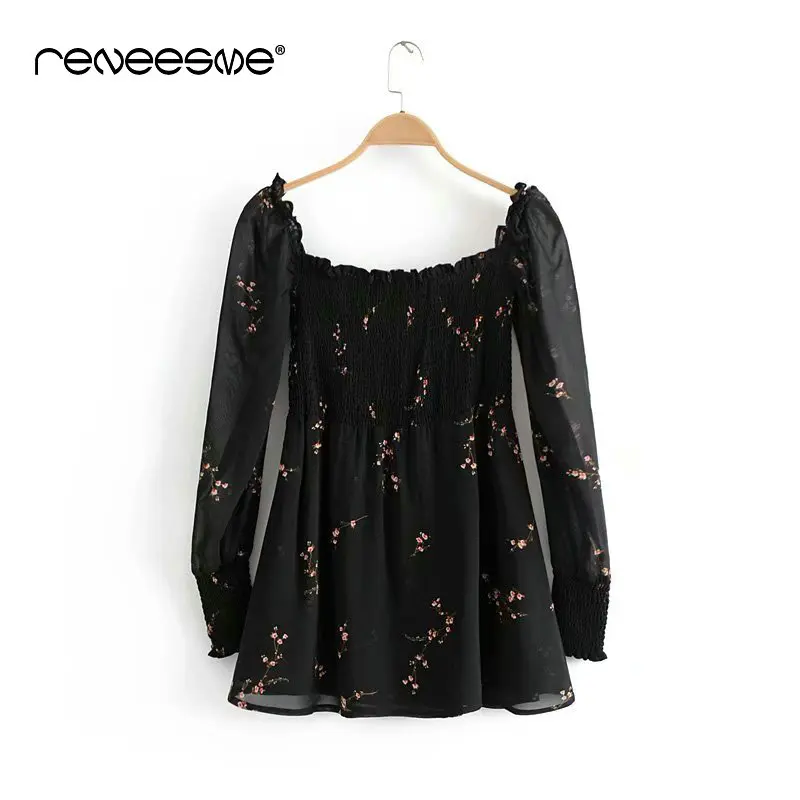 Новое женское элегантное стильное черное кружевное платье с принтом эластичный