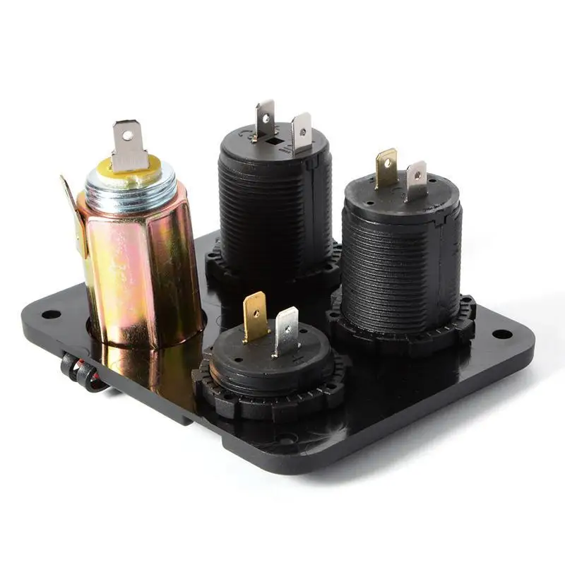 4 в 1 автомобильный прикуриватель с 12V USB зарядное устройство/вольтметр/зажигалка