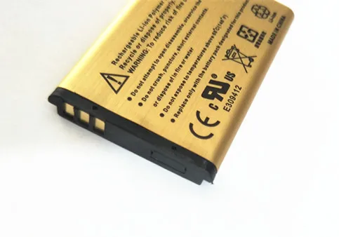 АЗК 2450mAh Золотой BL-5C BL 5C Батарея для Nokia 1100 1200 1650 2300 2310 2600 2610 3100 3120 3650 5130 6030 6600 6263 6230 6630