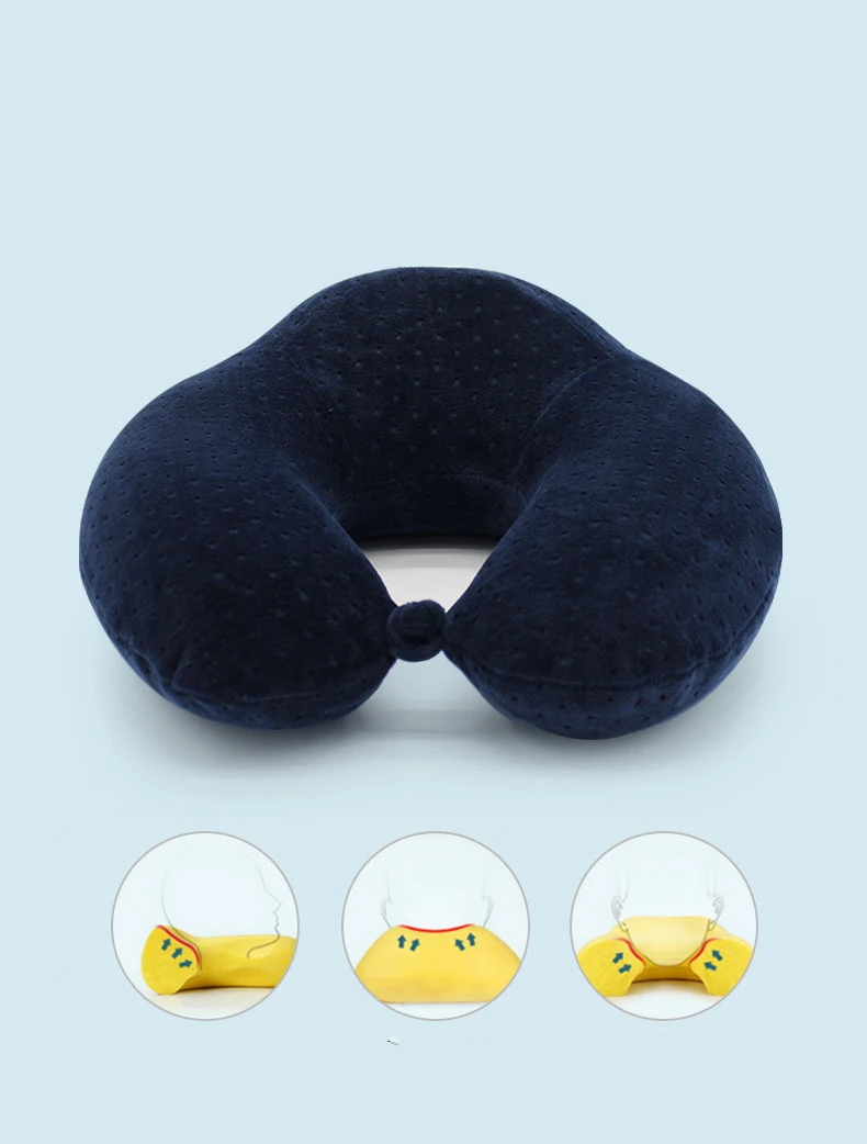 Memory Foam u образная дорожная подушка для шеи Подушка медицинского ухода самолет