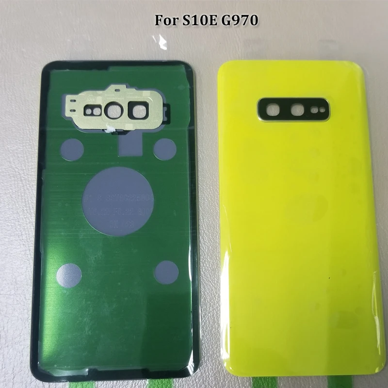 10 шт. задняя крышка Novecel с крышкой камеры для samsung S10/S10E/S10 Plus задняя крышка батарейного отсека задняя дверь Корпус чехол Замена
