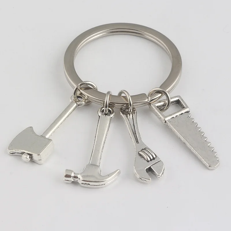 2019 подарок на день отца инструмент брелок металлический топор пила гаечный ключ