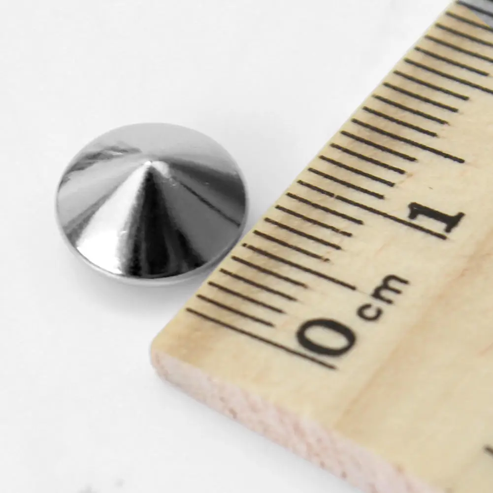 Шпильки и шипы 10 мм для одежды серебряные штифты в стиле панк рок заклепки