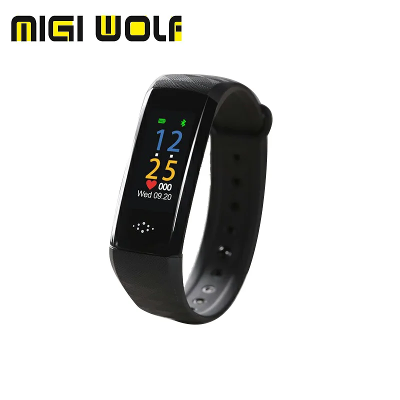 MIGI M2P умный фитнес-браслет Push-сообщение 0 96 дюймов наручная повязка OLED кровяное