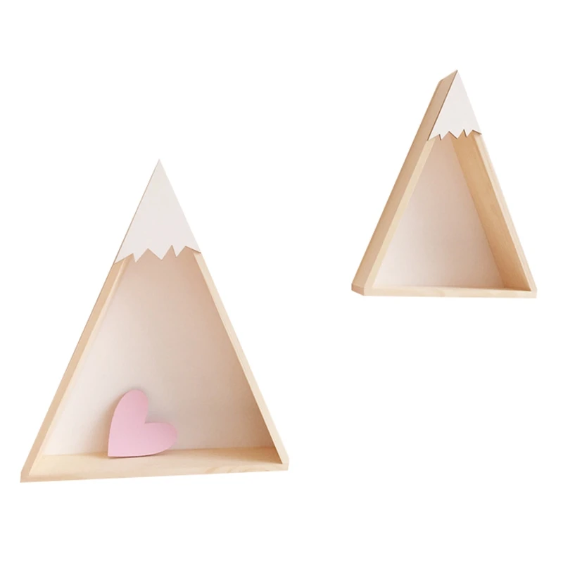 2 шт. подвесная деревянная полка в скандинавском стиле настенное креативное