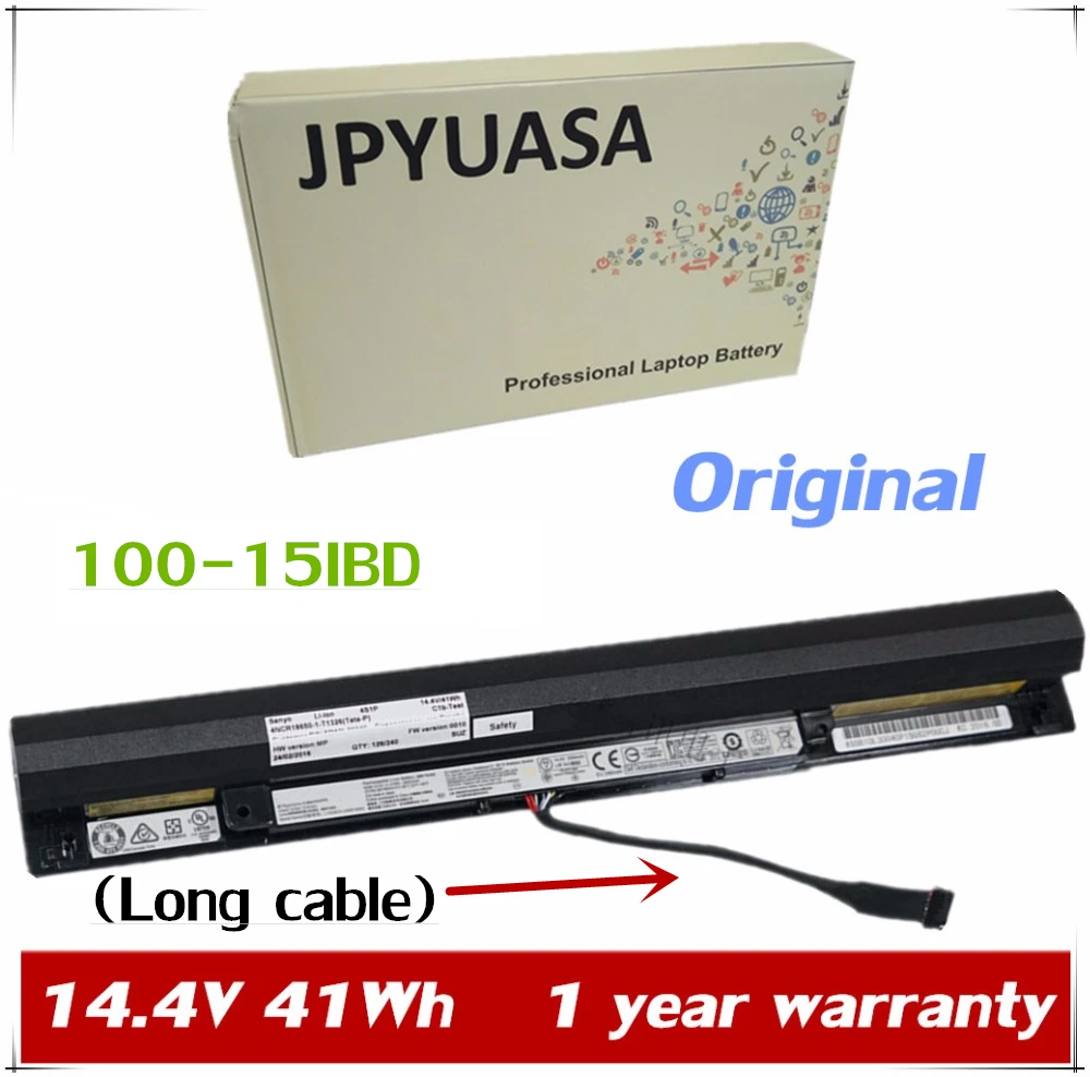 Аккумулятор для ноутбука Lenovo Ideapad 14 4 80QQ 100 15IBD 7XINbox V 41WH L15S4E01 L15L4A01 L15M4A01|laptop battery for