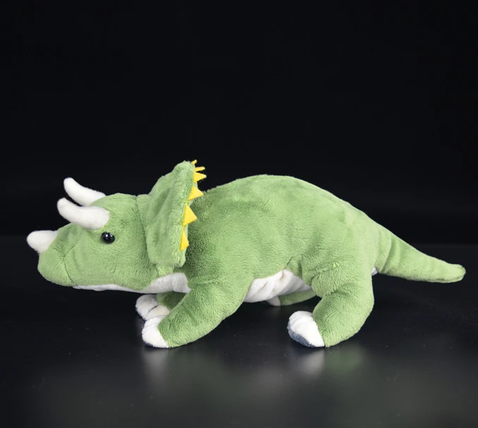 Millffy 30 см Реалистичная мягкая игрушка динозавр плюшевые игрушки Peluche Трицератопс мягкая игрушка куклы для мальчиков Дети
