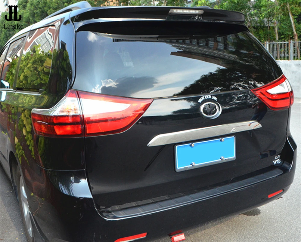 Хромированные задние крышки багажника средние литые накладки для Toyota Sienna 2013 2014