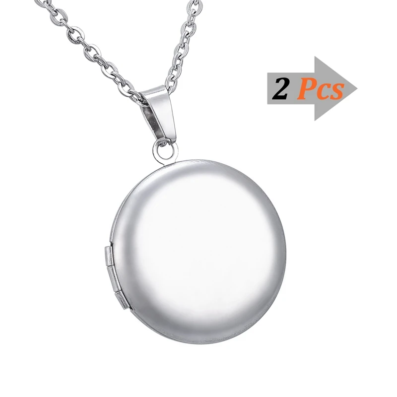 Несколько стилей фото коробка кулон 2019 нержавеющая сталь серебро может открыть
