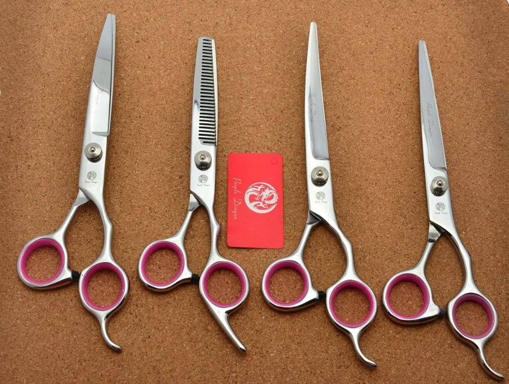 Парикмахерские ножницы JP 440C 4 шт. подходит для собак кошек питомцев 692 #7 '✙ см