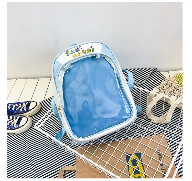 Прозрачные женские рюкзаки с милыми буквами Ita Bookbags, женские школьные сумки для девочек-подростков, модные летние рюкзаки, хит
