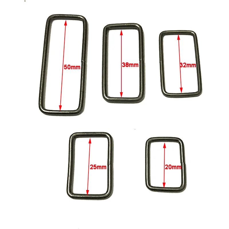 Металлическая Регулируемая прямоугольная d образная пряжка для ремня 10 шт./лот