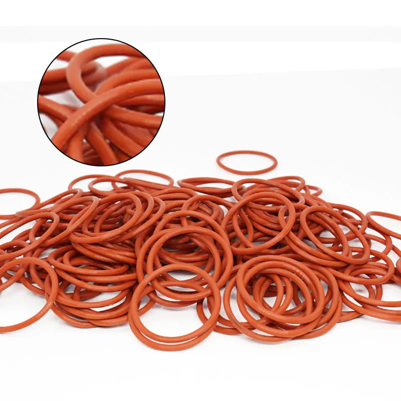 Красное Силиконовое кольцо из силикона/VMQ уплотнительное толщиной 2 5 мм OD 60/75/150*2