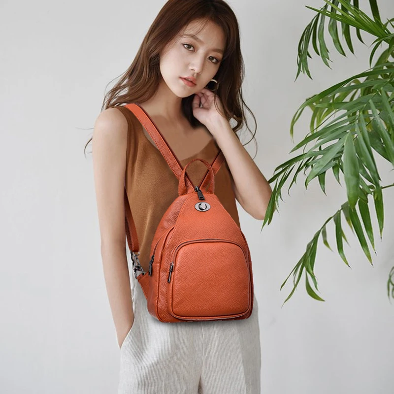 Женский кожаный рюкзак Sac A Dos винтажный высокого качества 2019 | Багаж и сумки