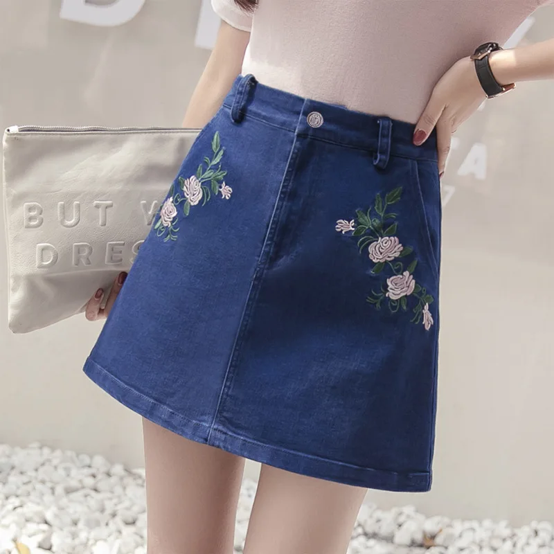 2017 летняя дешевая одежда женская мода половина юбки консервативный стиль