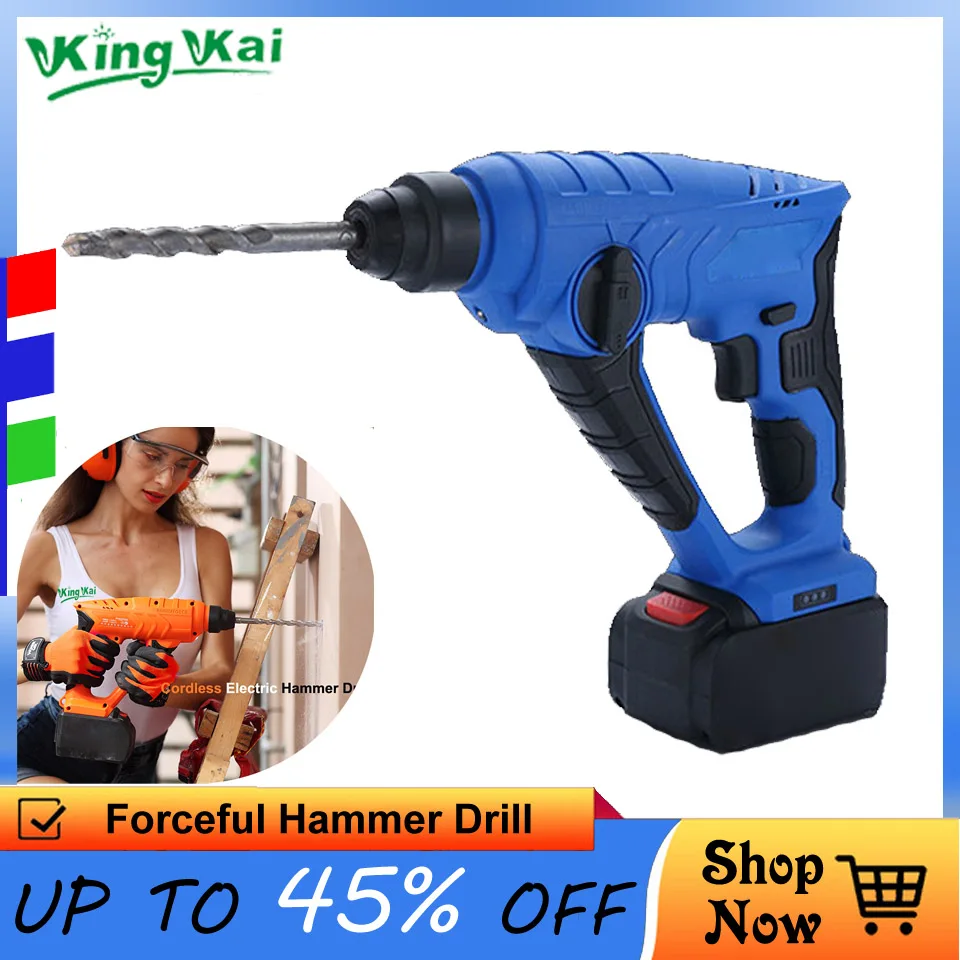 Многофункциональная электрическая Ударная дрель 5000 мАч|electric hammer|impact electric drillhammer |
