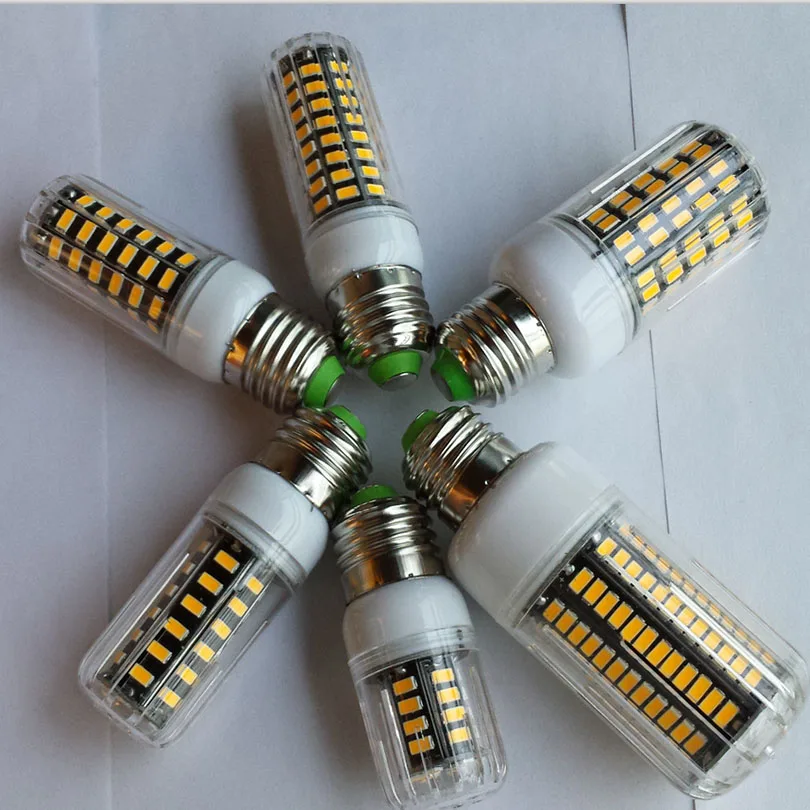 5733 лампада Светодиодная лампа E27 220В 42LED 64LED 80LED 108LED 136LED Lamparas LED Bombillas ярче 5730 | Лампы