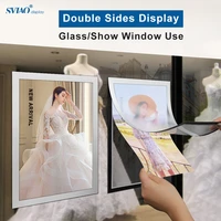 a4 magnetic pvc wall mounted self adhesive double side fridge advertising photo frame poster sign holder
