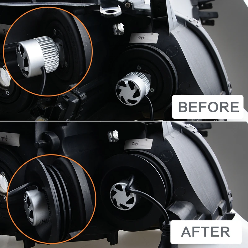 2 шт. светодиодный ксеноновые фары комплект автомобиля пыле Пыль крышки