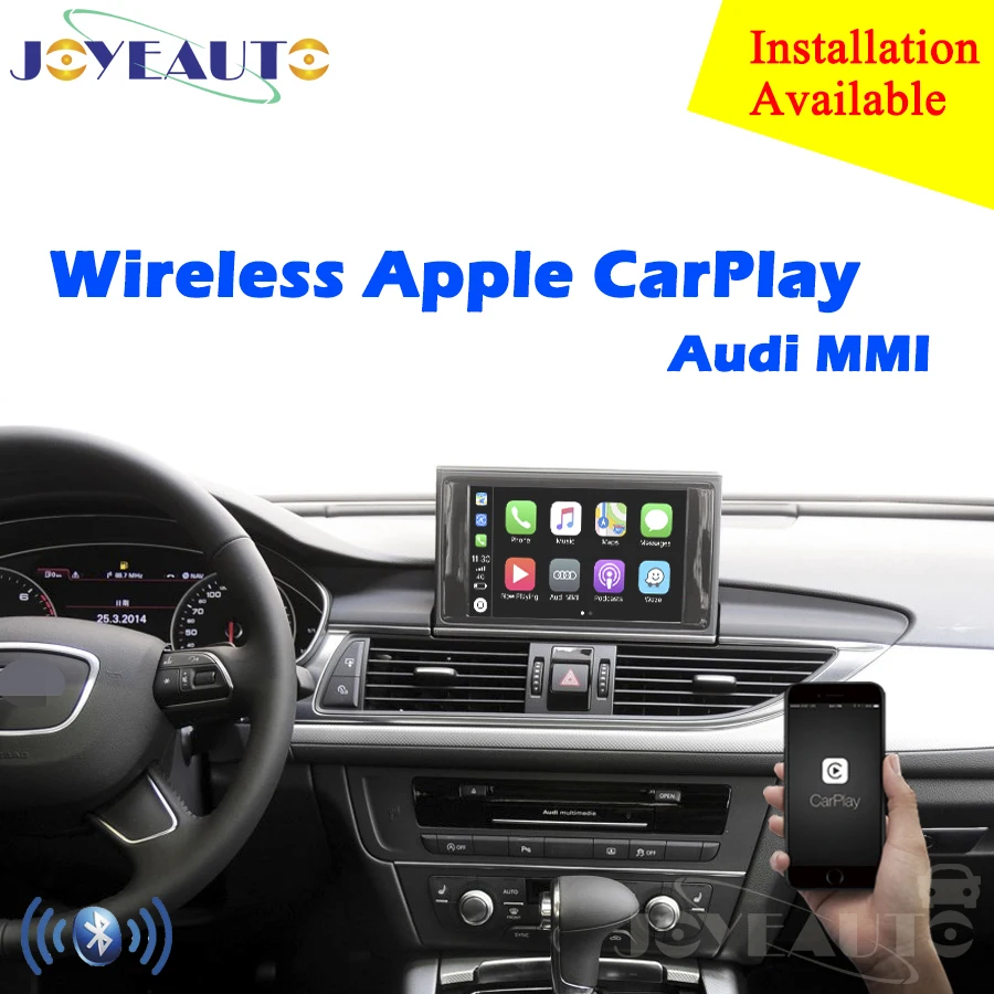Послепродажный OEM беспроводной Apple CarPlay A1 A3 A4 A5 A6 A7 A8 Q2 Q3 Q5 Q7 MMI для Audi Car Play Android авто зеркало обратная камера