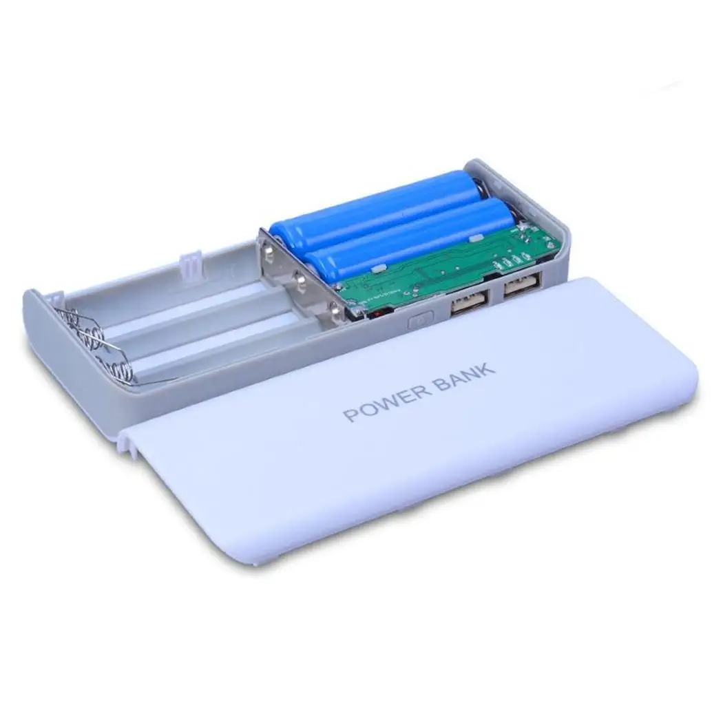 Без сварки двойной USB зарядной коробки Портативный внешний аккумулятор съемный