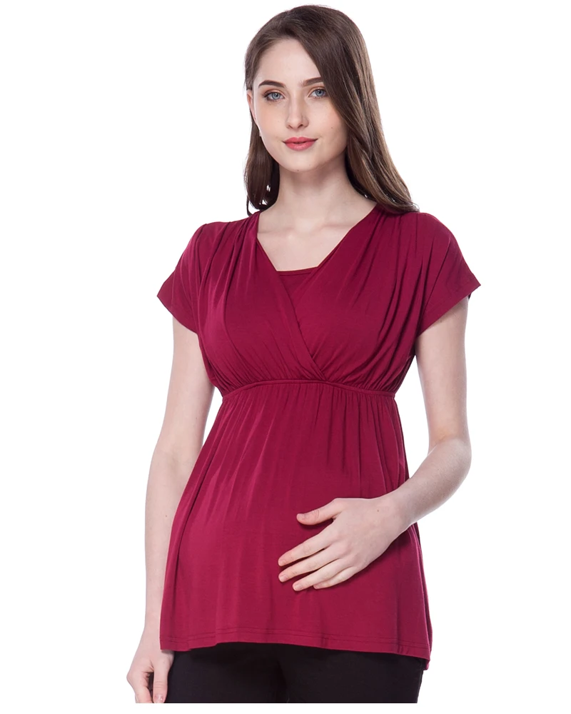 Emotion Moms; летняя одежда для беременных; футболка для кормления грудью; топы для беременных женщин; топы для беременных