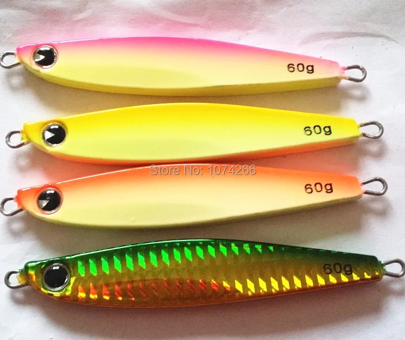 

fishing lure jigs 60g lead fish, slow jigging 5pcs/bag free shipping