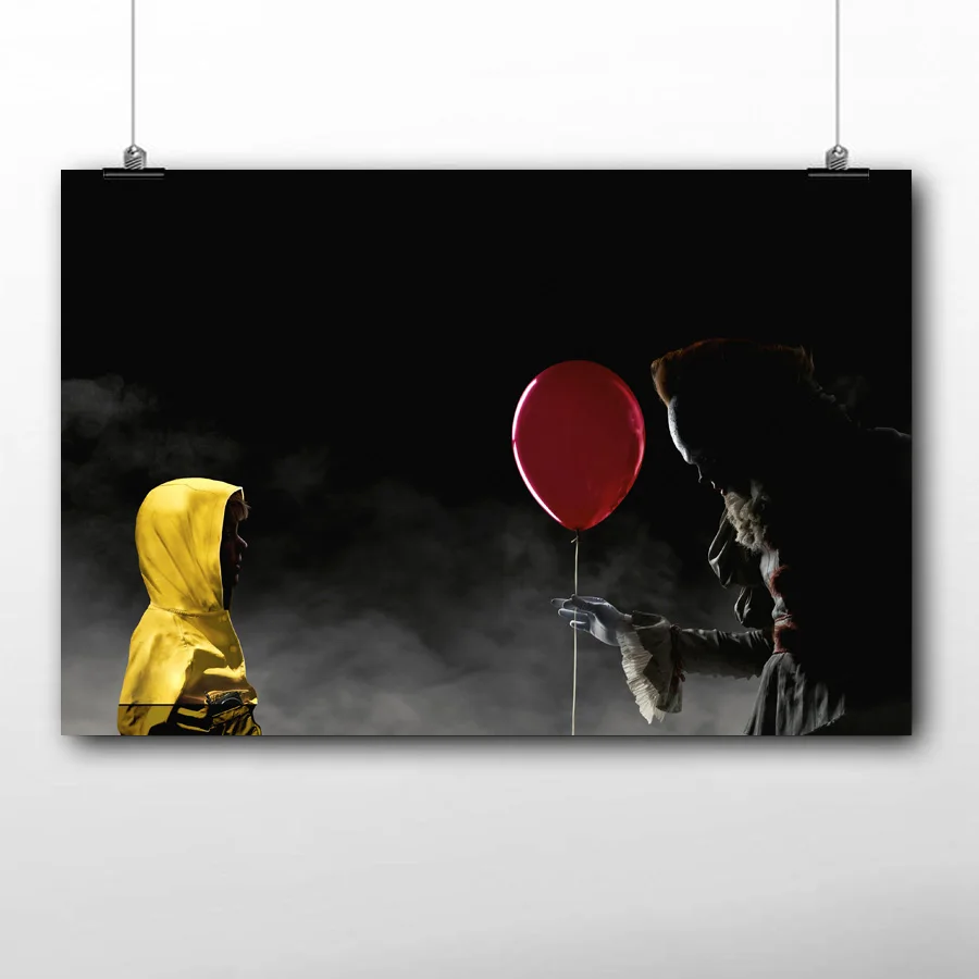 It (2017) кино клоун настенные художественные плакаты Картина на холсте шелковая